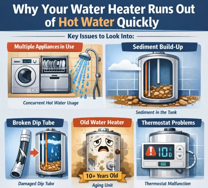Understanding why your water heater runs out of hot water quickly