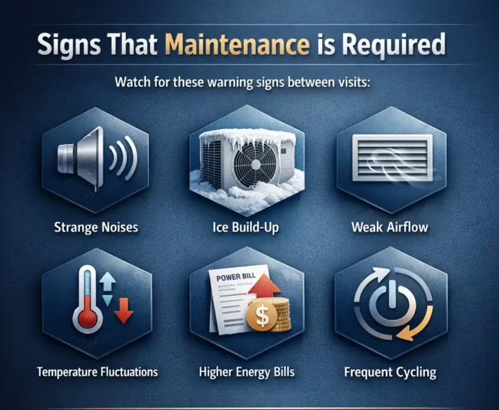 Signs that maintenance is required