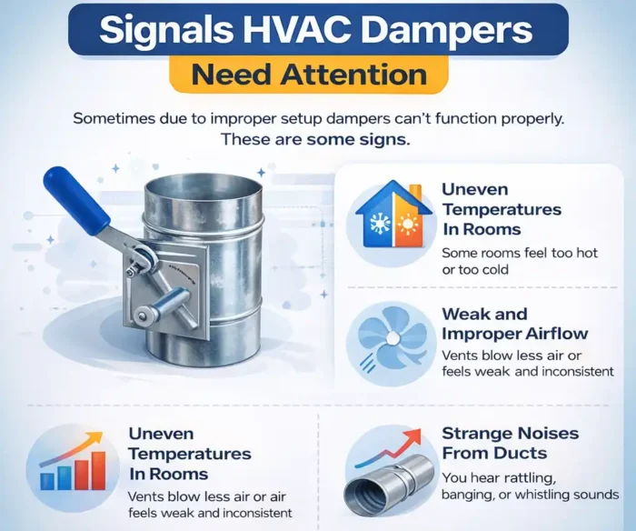 Signals HVAC dampers need attention