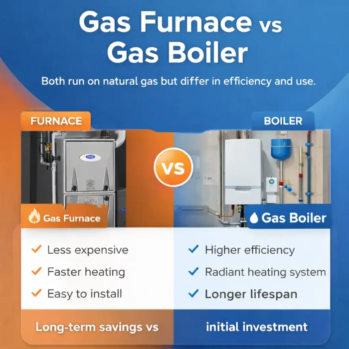 Gas Furnace vs Gas Boiler