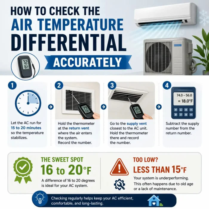 How to Check the Air Temperature Differential Accurately