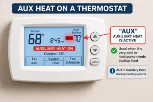 What Does Aux Mean oWhat Does Aux Mean on a Thermostat? A Complete Homeowner Guiden a Thermostat?
